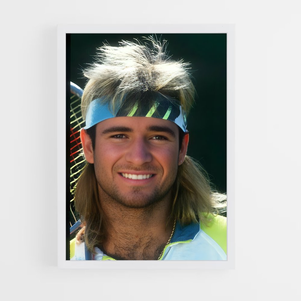 Poster Agassi Legend – affiche Tennis (vue 3)